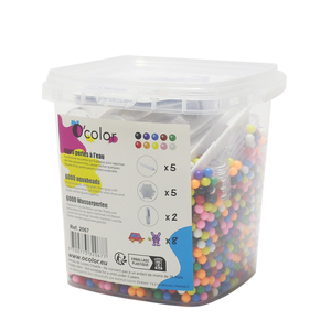 PACK 6000 AQUA PERLES + 5 PLAQUES + 2 MINI VAPORISATEURS - 5 PINCES À