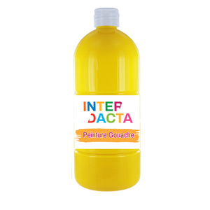FLACON GOUACHE 1L COLORIS JAUNE PRIMAIRE