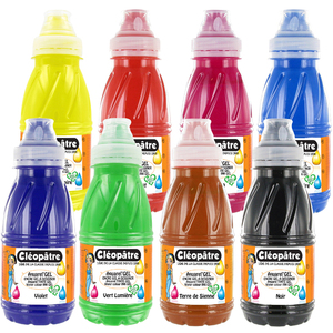 8 FLACONS AQUAREL'GEL 250ML COLORIS ASSORTIS