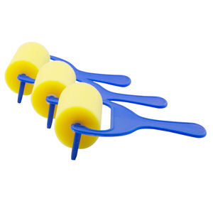 3 ROULEAUX A PEINDRE ERGONOMIQUE PLASTIQUE 70MM