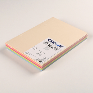 120F IRIS VIVALDI DESSIN LISSE COLORIS CLAIRS ASSORTIS A4 185G