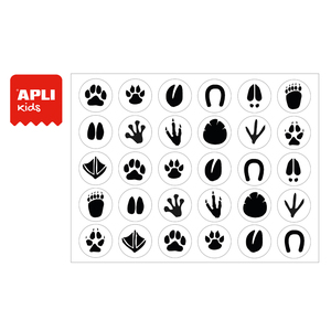 ROULEAU 900 GOMMETTES EMPREINTES Ø 20 MM