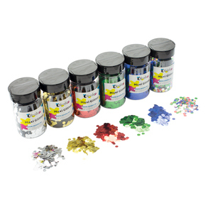 MAXI PAILLETTES 6MM CLASSPACK 6 POTS 150G COLORIS ASSORTIS