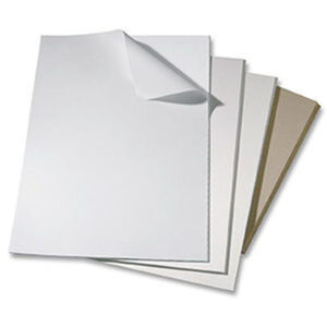 PAQUET 10 PLAQUES CARTON BLANC 924 GR 50X65CM