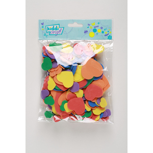 MOUSSE CAOUTCHOUC COEURS - LOT DE 200 PIÈCES ASSORTIES