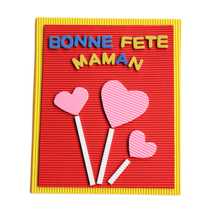 MOUSSE CAOUTCHOUC ONDULEE - LOT DE 10 PLAQUES A4 COULEURS ASSORTIES
