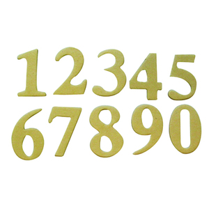 LOT DE 20 CHIFFRES CARTON HT 40MM (2 PLAQUES DE 10 CHIFFRES)