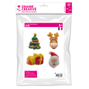 MINI MOULES THERMOFORMÉS NOEL - LOT DE 4 ASSORTIS