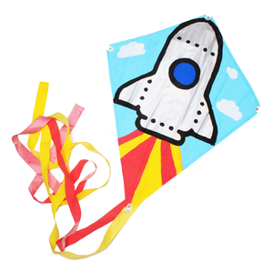 LOT DE 5 CERFS-VOLANTS + CORDES + BATONS.