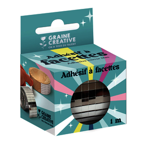 MIROIR ADHESIF FACETTE ARGENT 5 MM