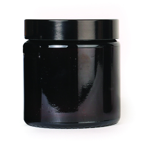 POMMADIER 120 ML VERRE AMBRE + COUVERCLE