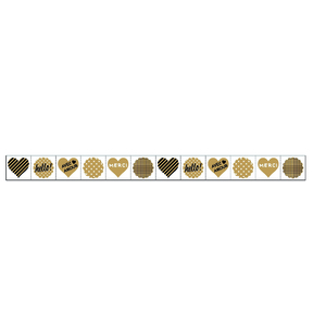 ROULEAU 159 STICKERS FANTAISIE KRAFT 30mmx5m