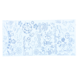 NAPPE DE TABLE À CUSTOMISER - POLYPROPYLÈNE - 155 X 75 CM - COLORIS B