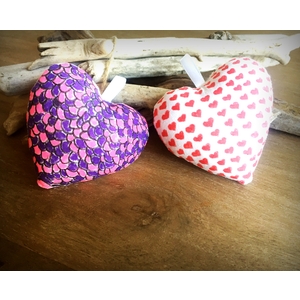 LOT DE 10 CURS AVEC ACCROCHE À CUSTOMISER - 100% COTON - 8 X 9 CM -