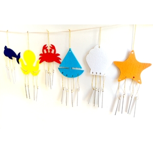 LOT DE 12 CARILLONS FEUTRINE 3MM À CUSTOMISER - 6 MODÈLES - 10/15 CM