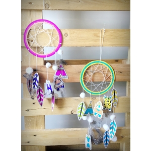 KIT DIY 3 ATTRAPE-RÊVES BE A CHEYEN À FABRIQUER