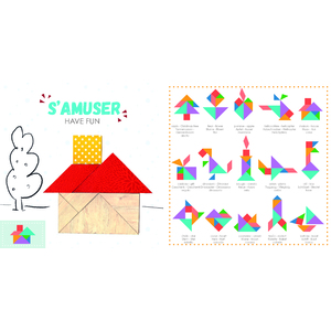 SACHET DE 6 TANGRAM GÉANTS À DÉCORER GAMME BLANCHE CARTON