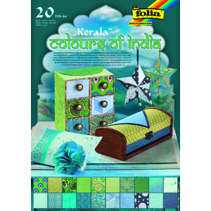 BLOC 20F A4 PAPIER DES INDES KERALA