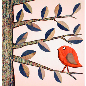 32F PAPIER IMPRIME FEUILLES ET ÉCORCES 22X28CM
