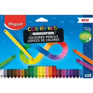 SCHOOL'PEPS INFINITY 24 CRAYONS DE COULEURS ASSORTIS