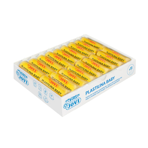 PLASTILINA BABY 18 PAINS DE 38G COLORIS JAUNE