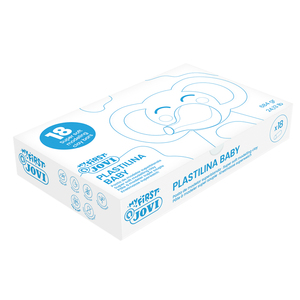 PLASTILINA BABY 18 PAINS DE 38G COLORIS JAUNE