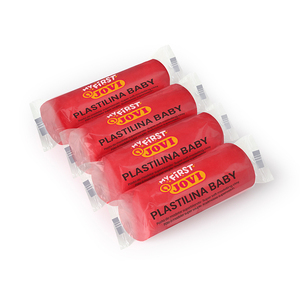 PLASTILINA BABY 18 PAINS DE 38G COLORIS ROUGE