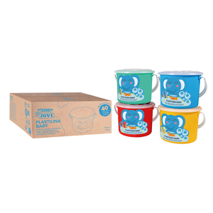 PLASTILINA BABY CLASSPACK 10 X 4 PAINS 38G 4 COLORIS ASSORTIS