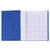 PROTÈGE-CAHIER CARTON 17X22 2 RABATS 225GR  BLEU