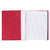 PROTÈGE-CAHIER CARTON 17X22 2 RABATS 225GR ROUGE