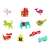 PORTE-CLES FEUTRINE - LOT DE 10 MODELES ASSORTIES