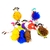 KIT DIY 12 POMPONS MOUSSAILLONS À FABRIQUER - PERSONNAGES EN CARTON E