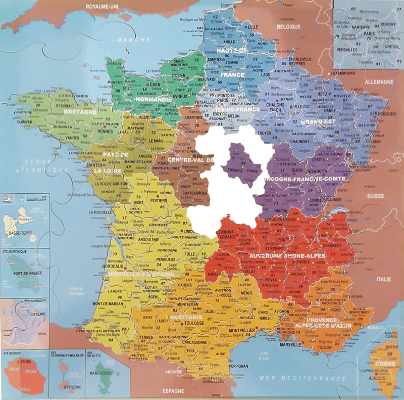 Carte De France Des Departements K Papeteries D Arvor